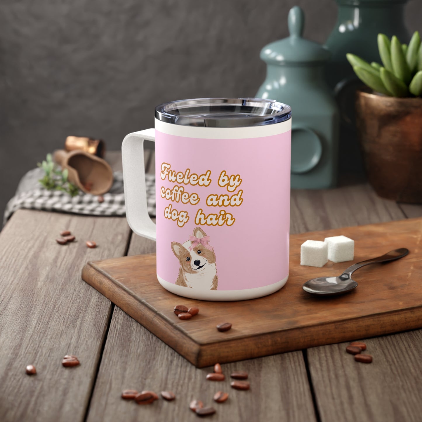 Cute Dog Lover Insulated Coffee Mug